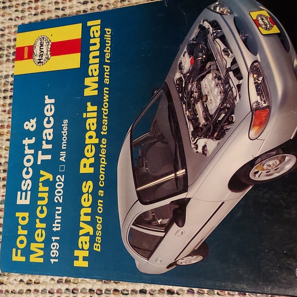 Vintage HAYNES BOOK # 36020 Ford Escort & Mercury Tracer manual 1991 - 2002